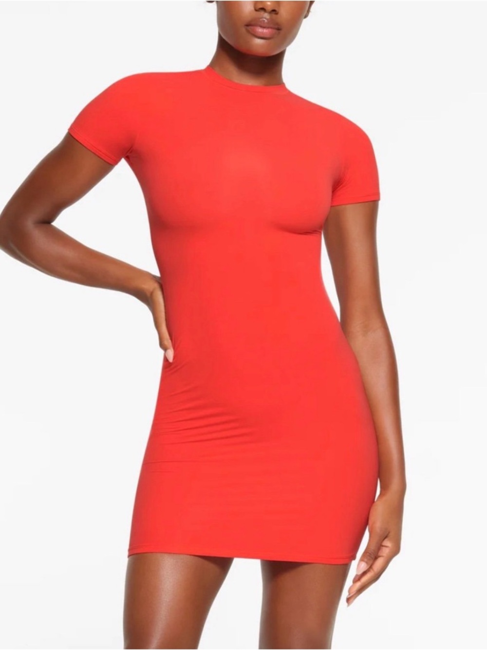 NWT Skims Fits Everybody Tshirt Dress-Medium-Poppy